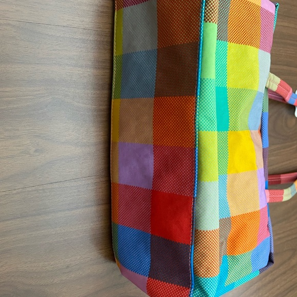 BAGGU Nylon Bowler Bag Madras - Picture 3 of 4